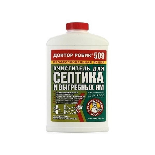 Средство Очиститель д/септика и выгребн ямы Доктор Робик 509 0,798л